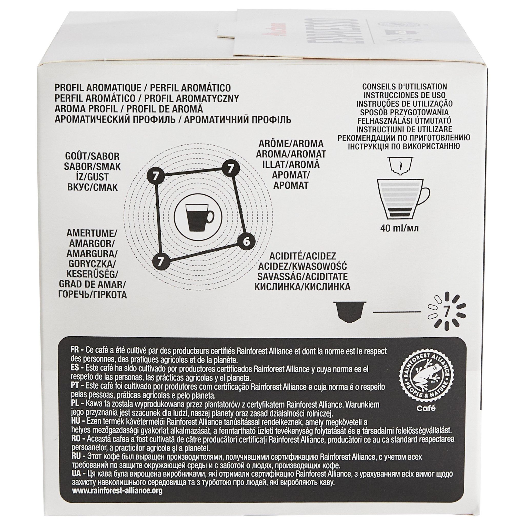 Voir la diapositive 2 : AUCHAN Capsules de café espresso intensité 7 compatibles Dolce Gusto 16 capsules 112g