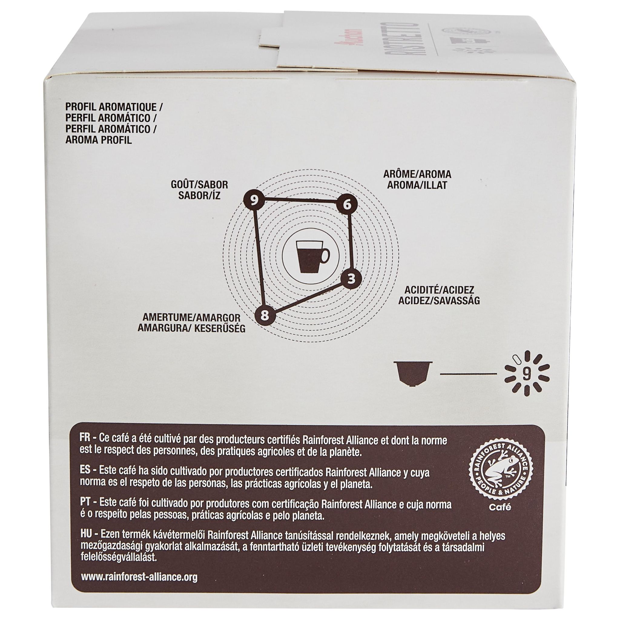 Voir la diapositive 3 : AUCHAN Capsules de café ristretto intensité 9 compatibles Dolce Gusto 16 capsules 112g