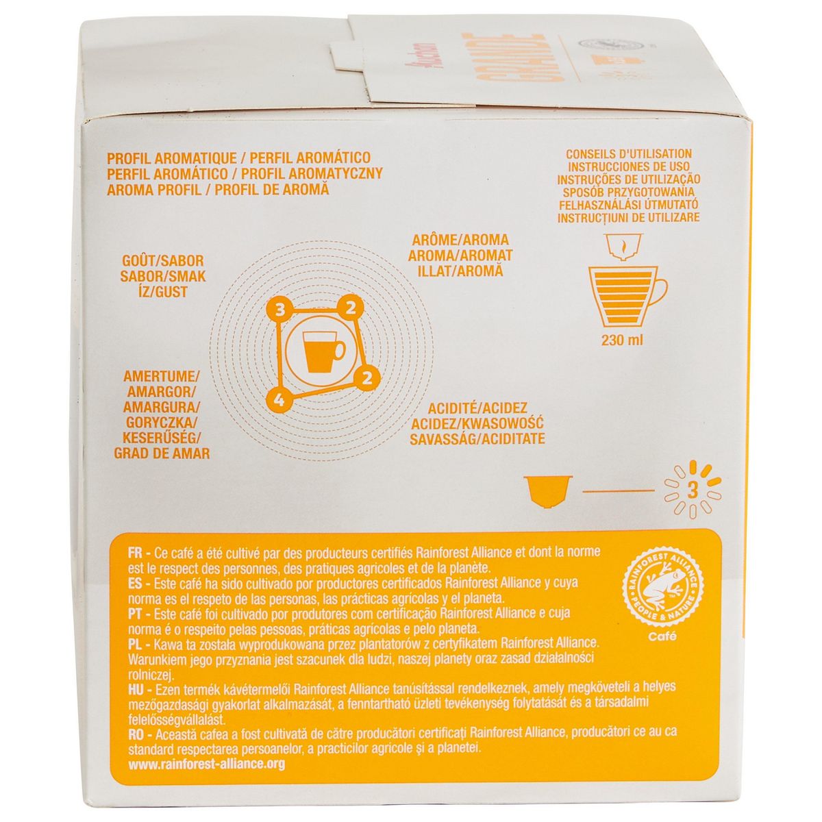 AUCHAN Capsules de café Grande compatibles Dolce Gusto 16 capsules 112g