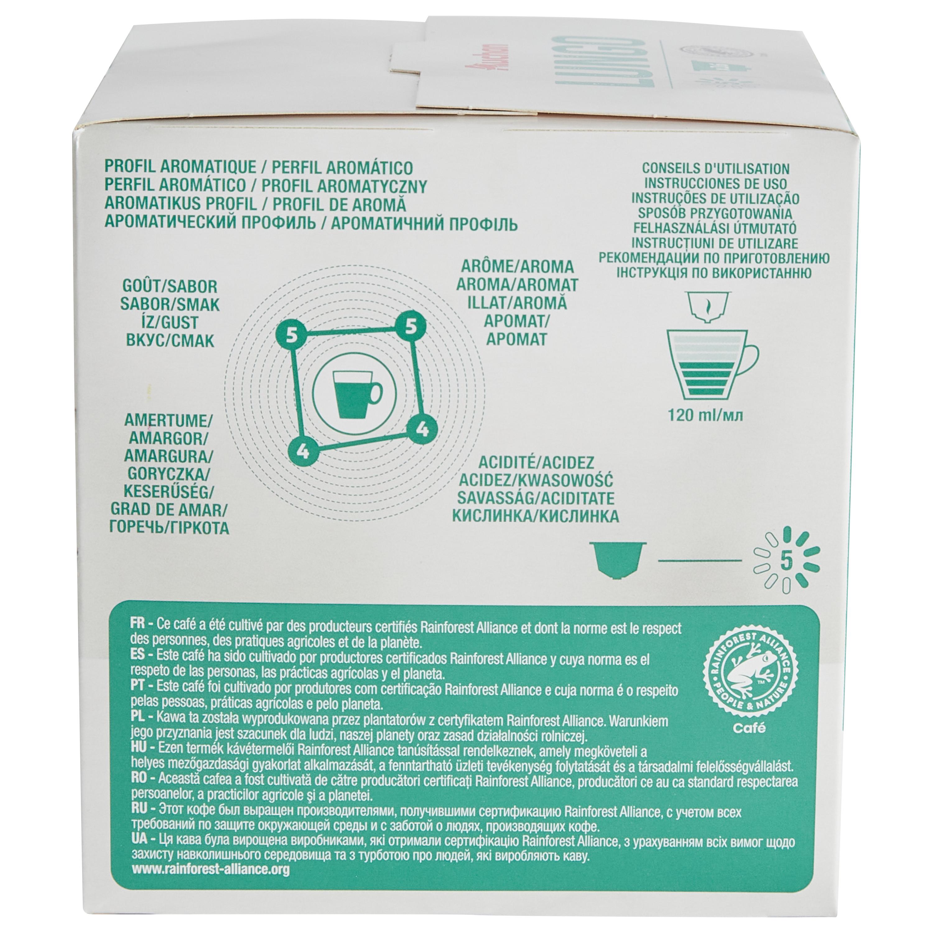 Voir la diapositive 2 : AUCHAN Capsules de café lungo intensité 5 compatibles Dolce Gusto 16 capsules 112g