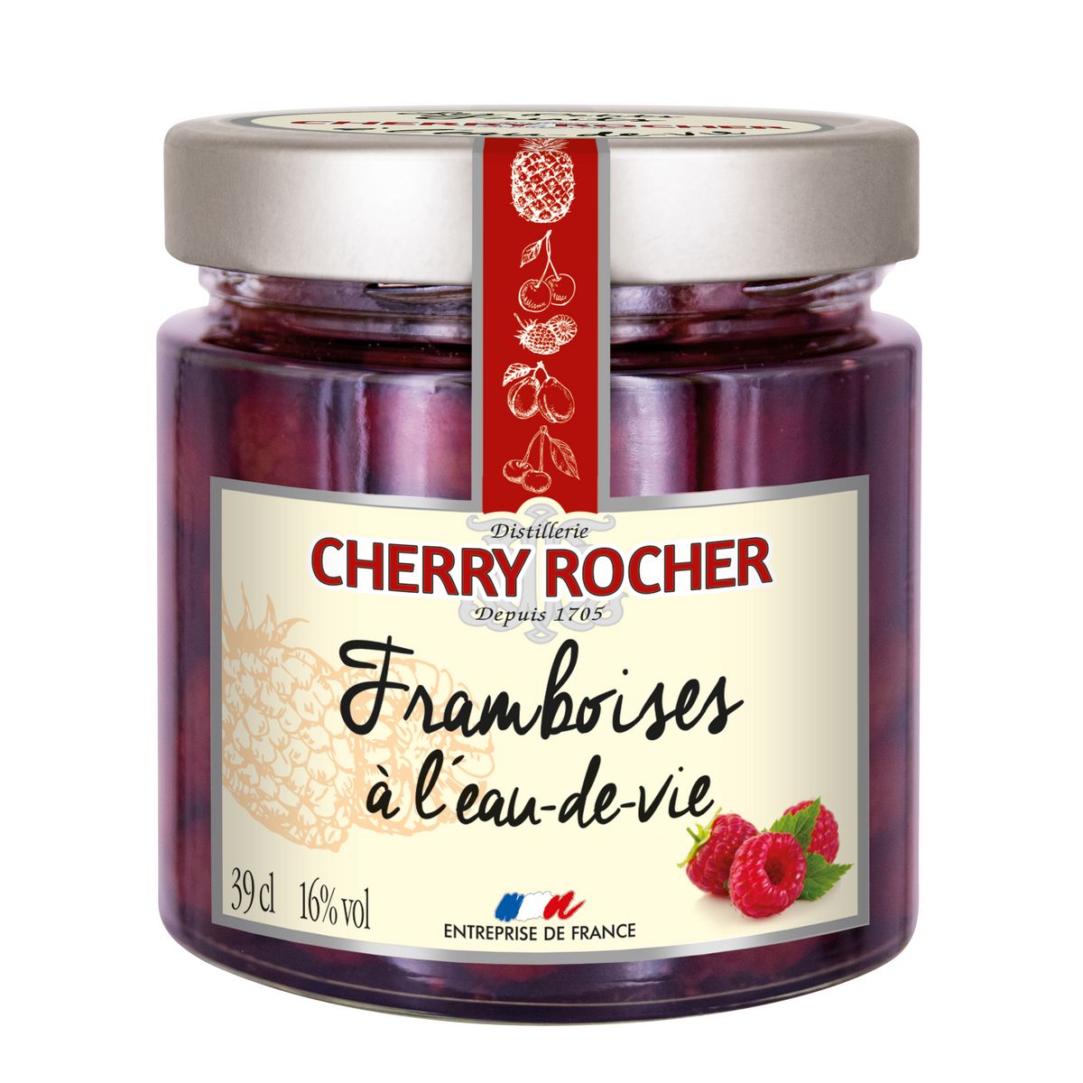 CHERRY ROCHER Framboise à l'eau de vie 16% 39cl