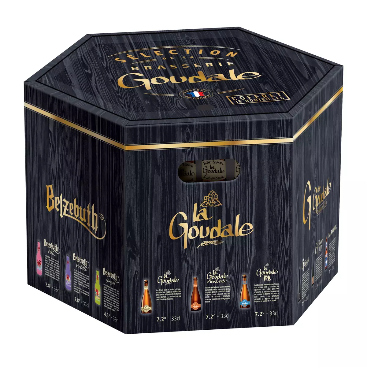 GOUDALE Coffret sélection bières bouteilles 7.34% 18x33cl