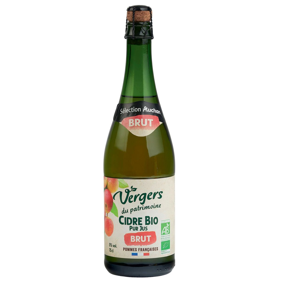 VERGERS DU PATRIMOINE Cidre brut bio 5% 75cl