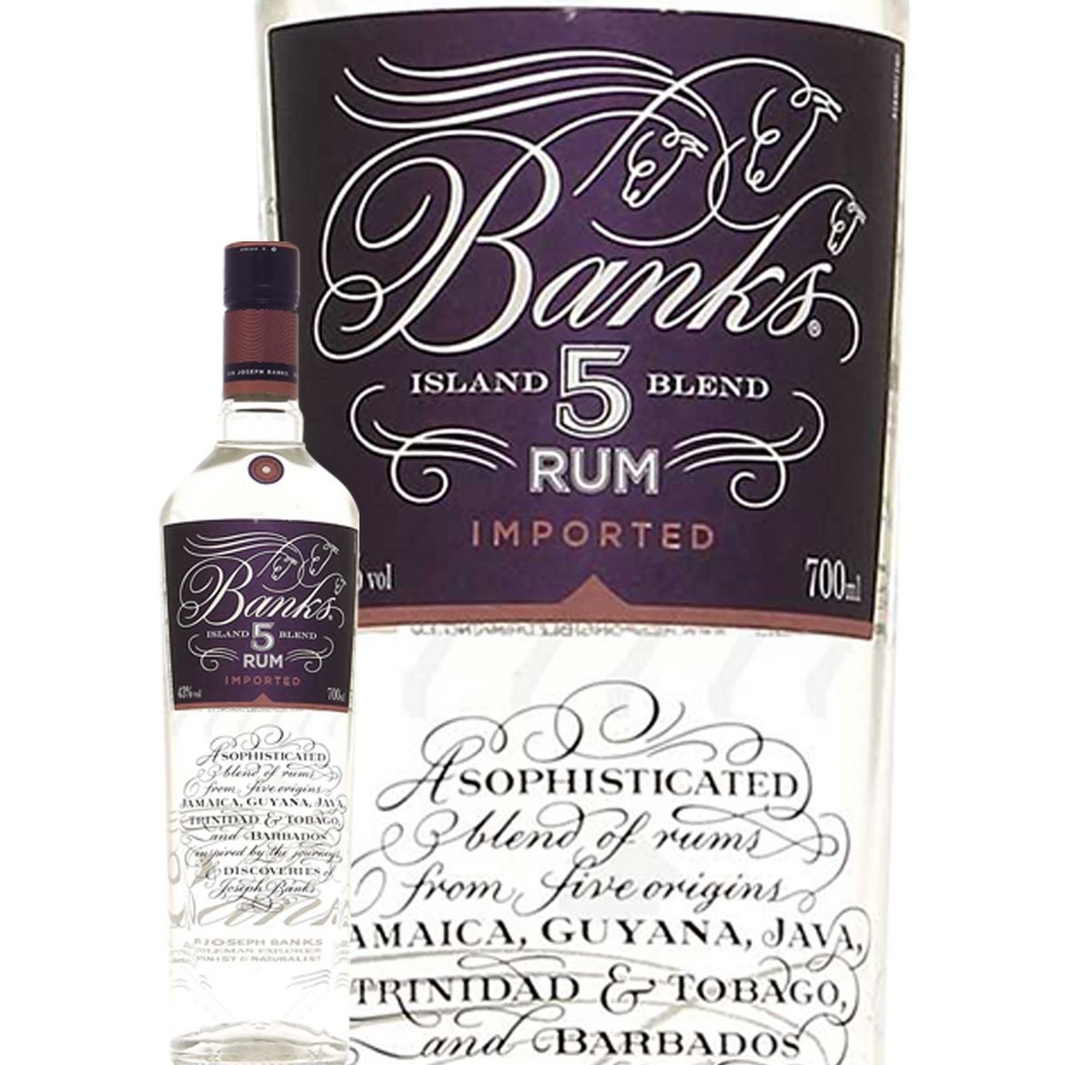 BANKS Rhum blanc 43% 5 ans 70cl