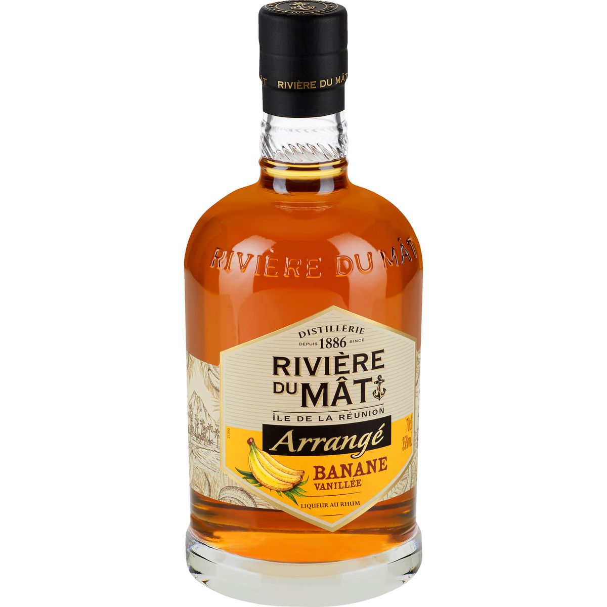 RIVIÈRE DU MAT Arrangé banane vanillée 35% 70cl