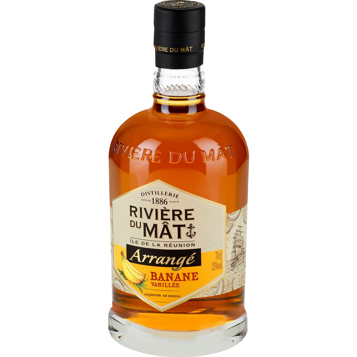RIVIÈRE DU MAT Arrangé banane vanillée 35% 70cl