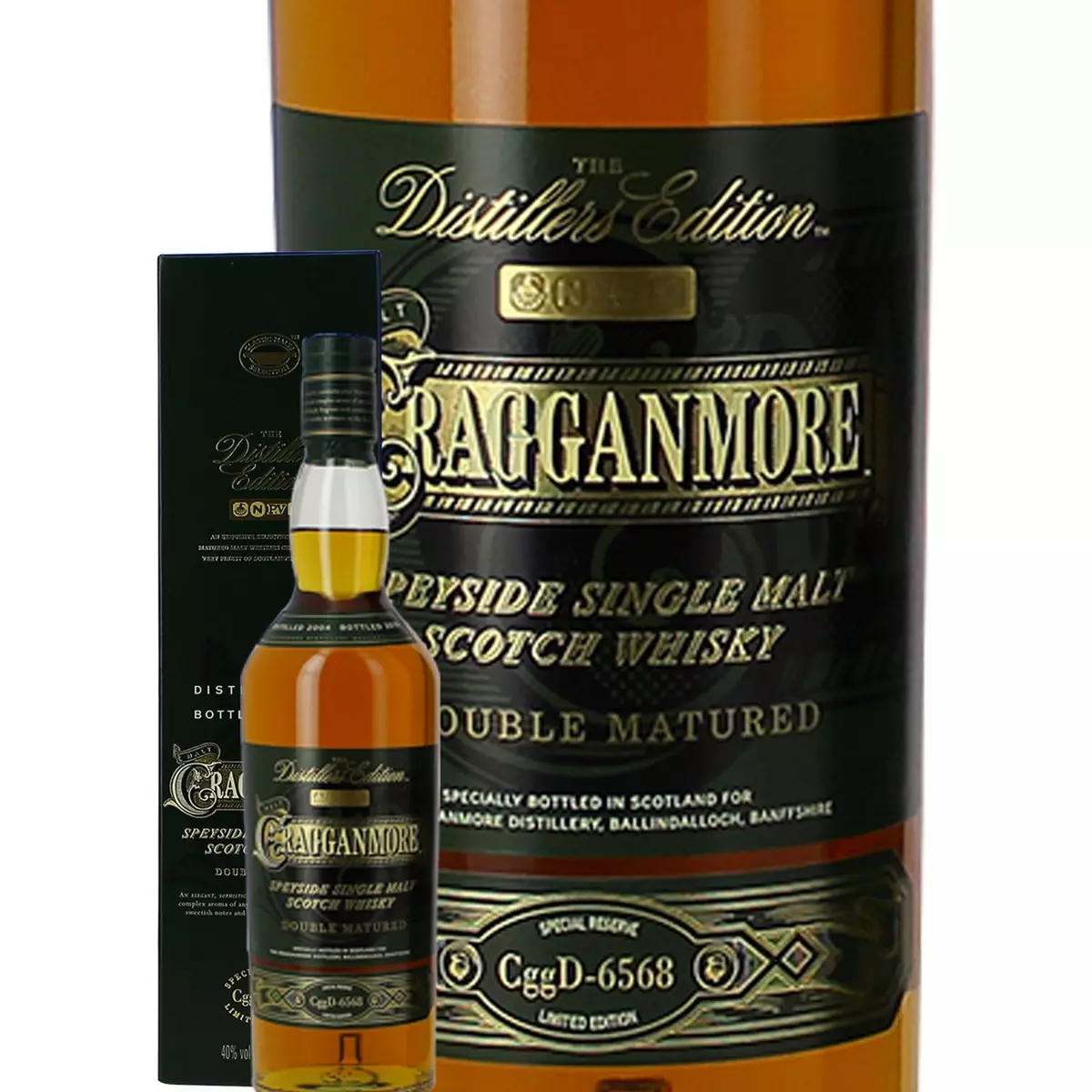 CRAGGANMORE Scotch whisky single malt Distillers Edition 40% avec étui 70cl