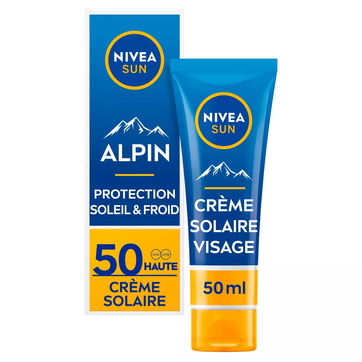 NIVEA SUN Crème solaire visage protection haute SPF50 50ml