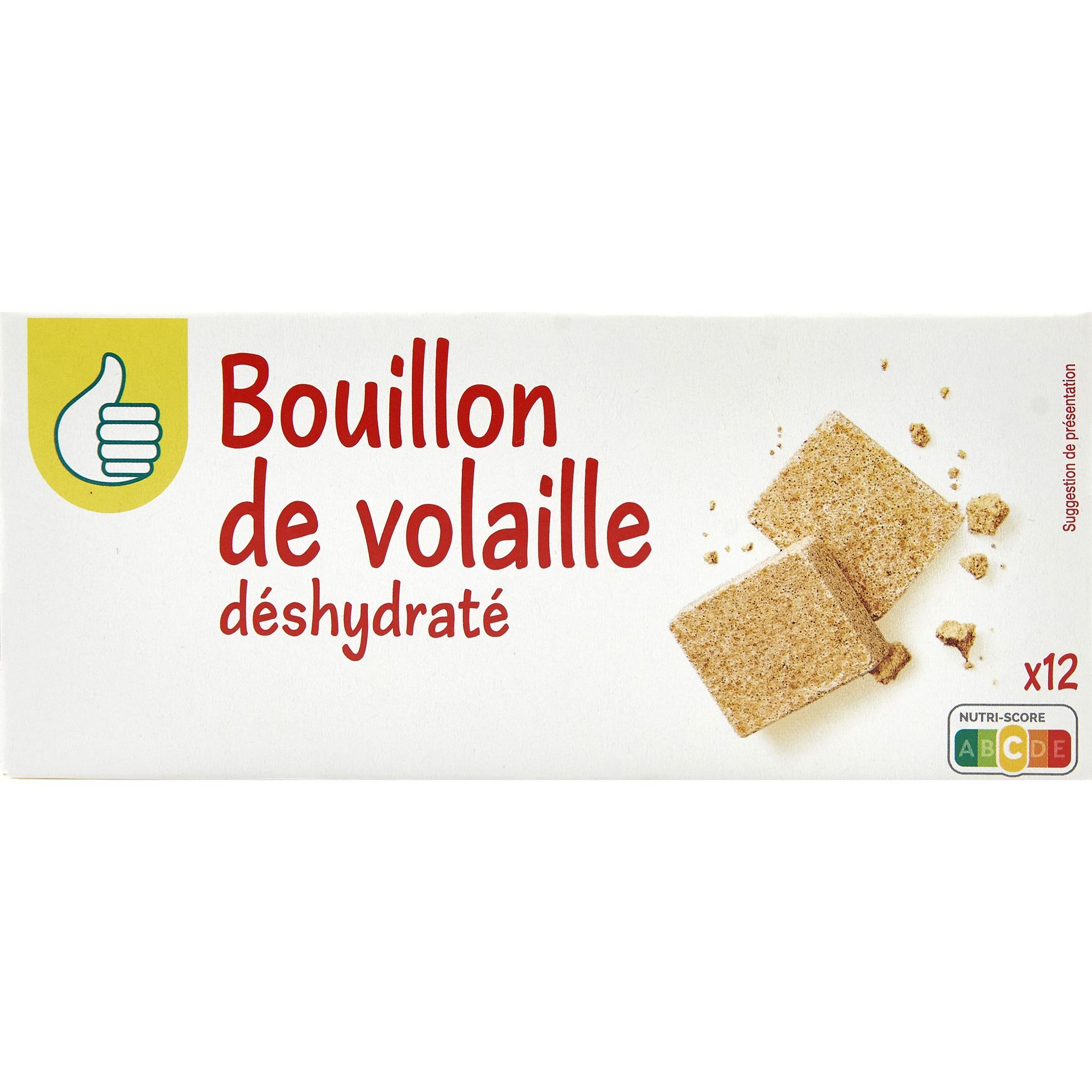 Voir la diapositive 2 : POUCE Bouillon de volaille déshydraté 12 tablettes 120g