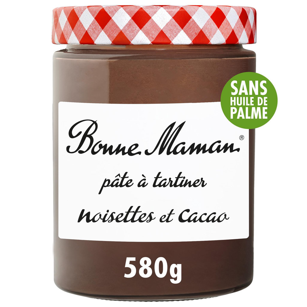 BONNE MAMAN Pâte à tartiner noisettes et cacao 580g