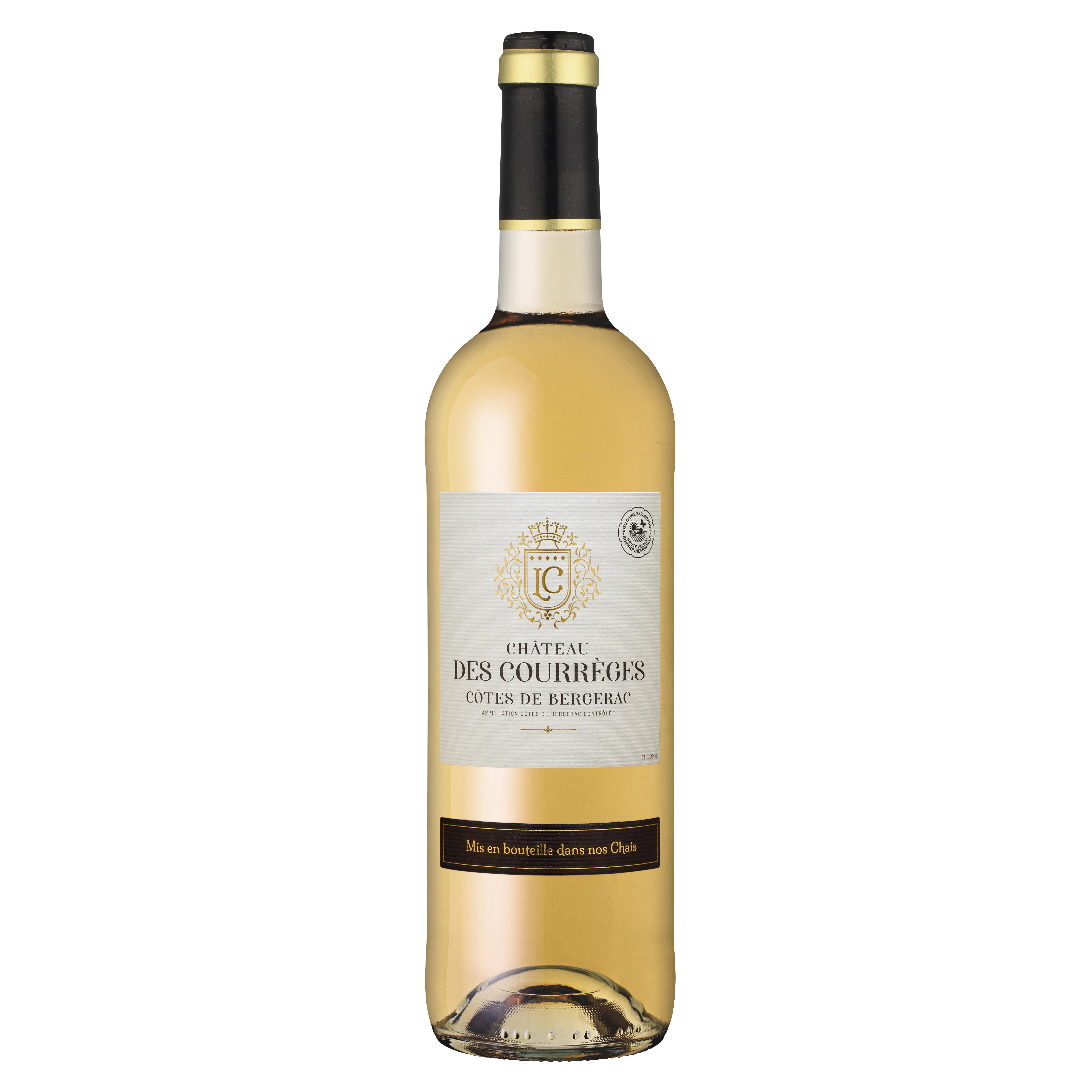 Voir la diapositive 2 : AOP Côtes de Bergerac Château des Courrèges blanc 75cl