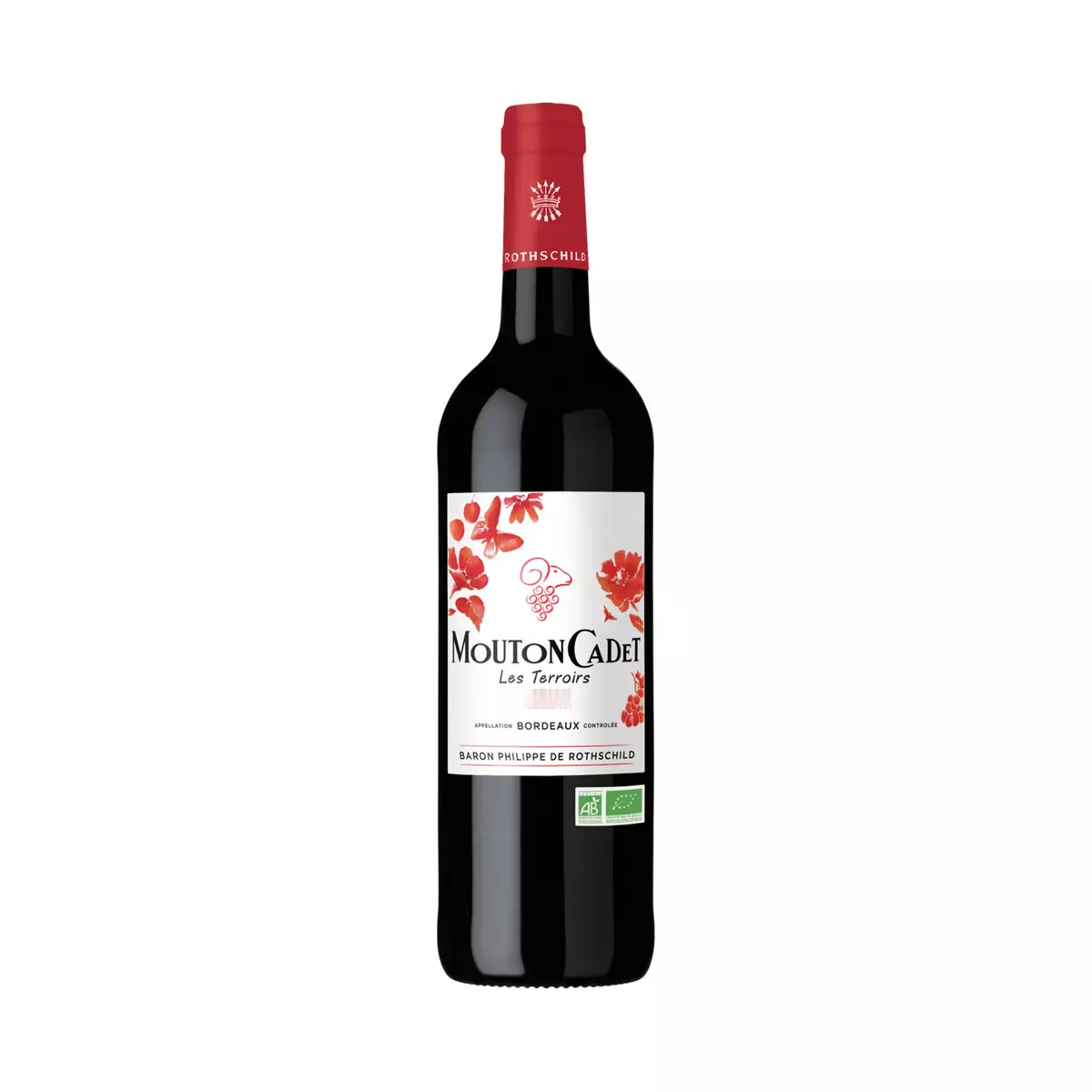 MOUTON CADET Vin rouge AOP Bordeaux bio 75cl