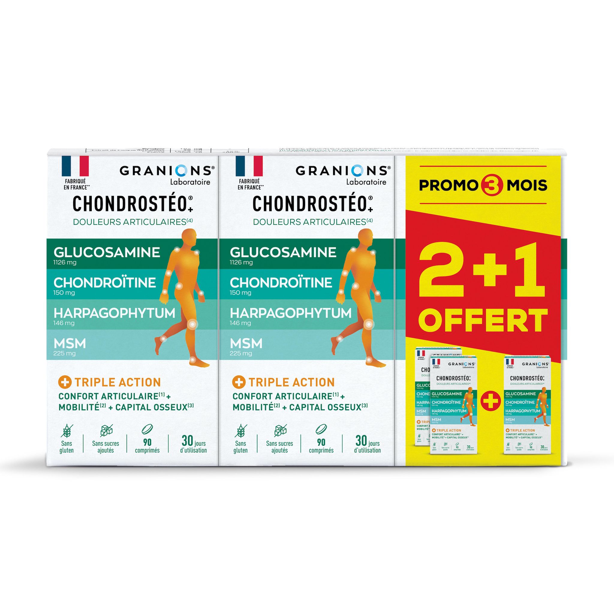 GRANIONS Chondrostéo+ douleurs articulaires 3x90 comprimés