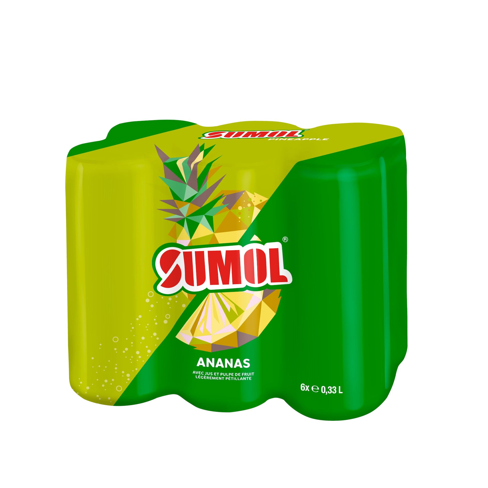 SUMOL Canette à l'ananas sleek 6 canettes 6*33CL