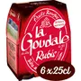 LA GOUDALE Bière rubis aromatisée aux fruits rouges 5% bouteilles 6x25cl