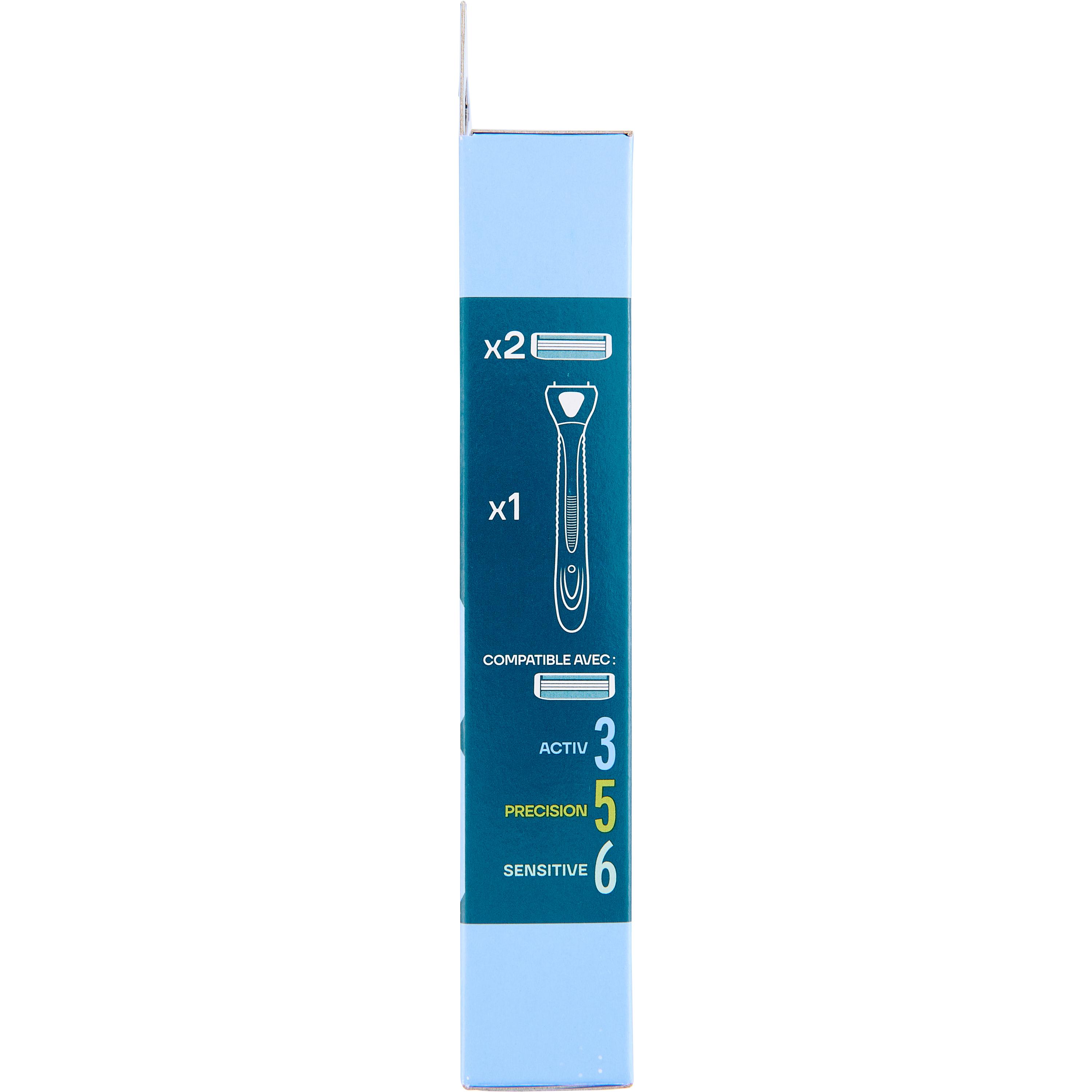 Voir la diapositive 2 : COSMIA MEN Activ3 Rasoir 3 lames 1 rasoir