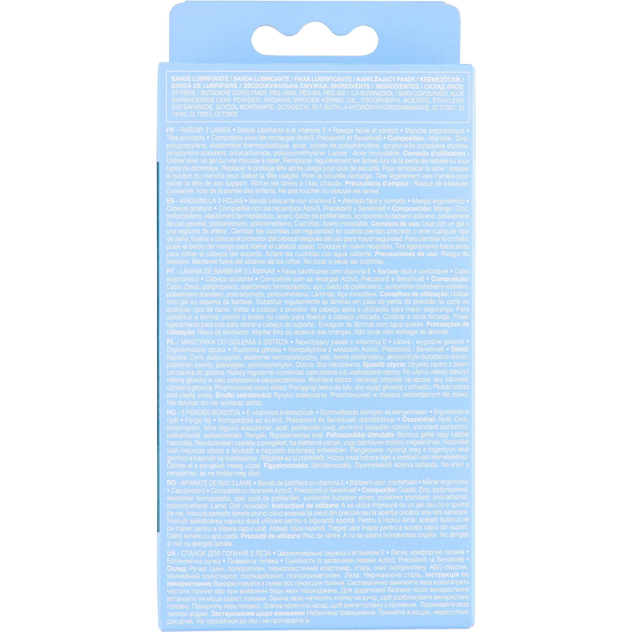 Voir la diapositive 3 : COSMIA MEN Activ3 Rasoir 3 lames 1 rasoir