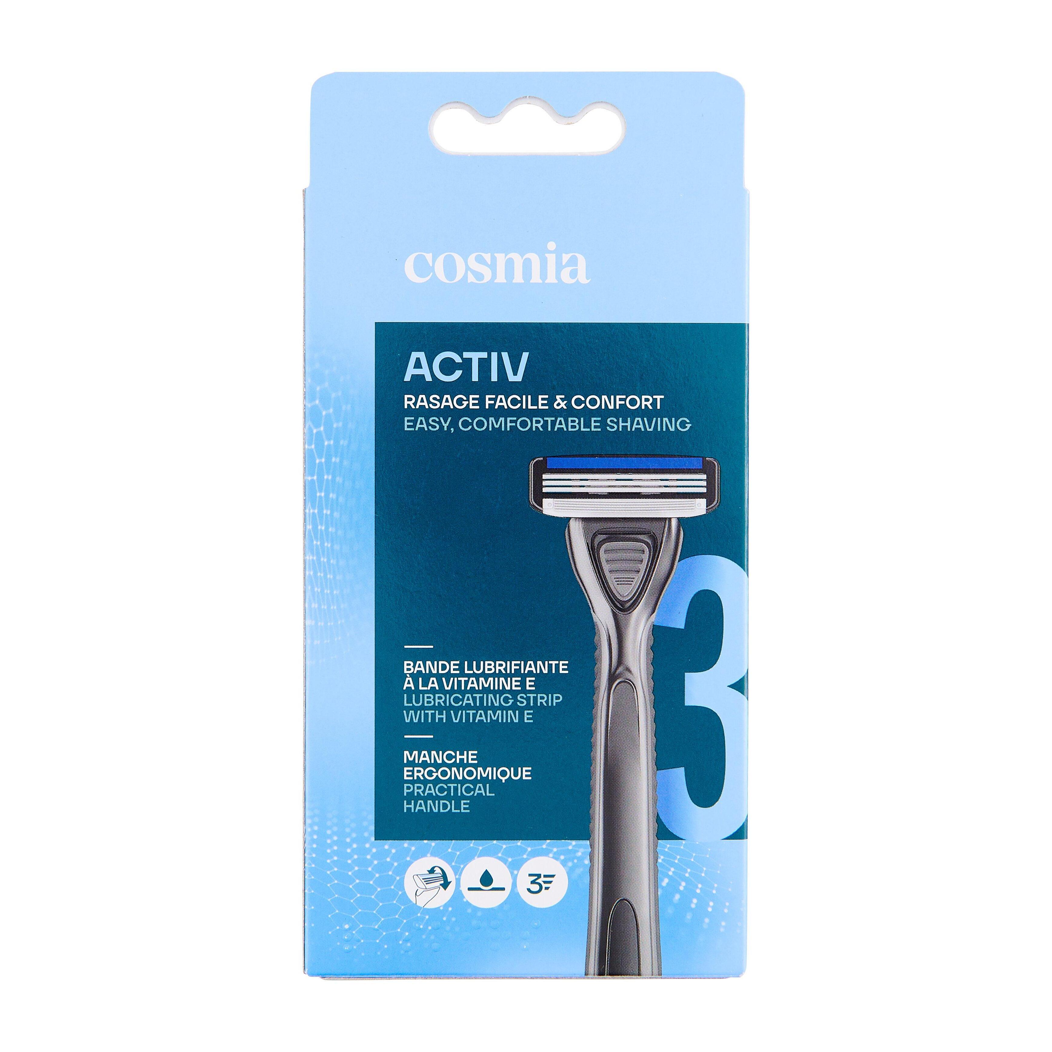 Voir la diapositive 6 : COSMIA MEN Activ3 Rasoir 3 lames 1 rasoir