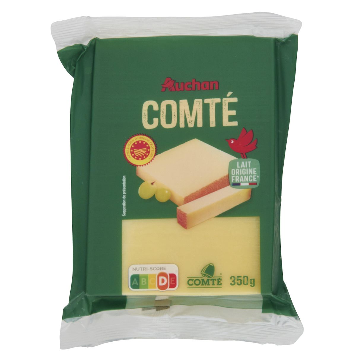 AUCHAN Comté AOP 4 mois bloc 350g