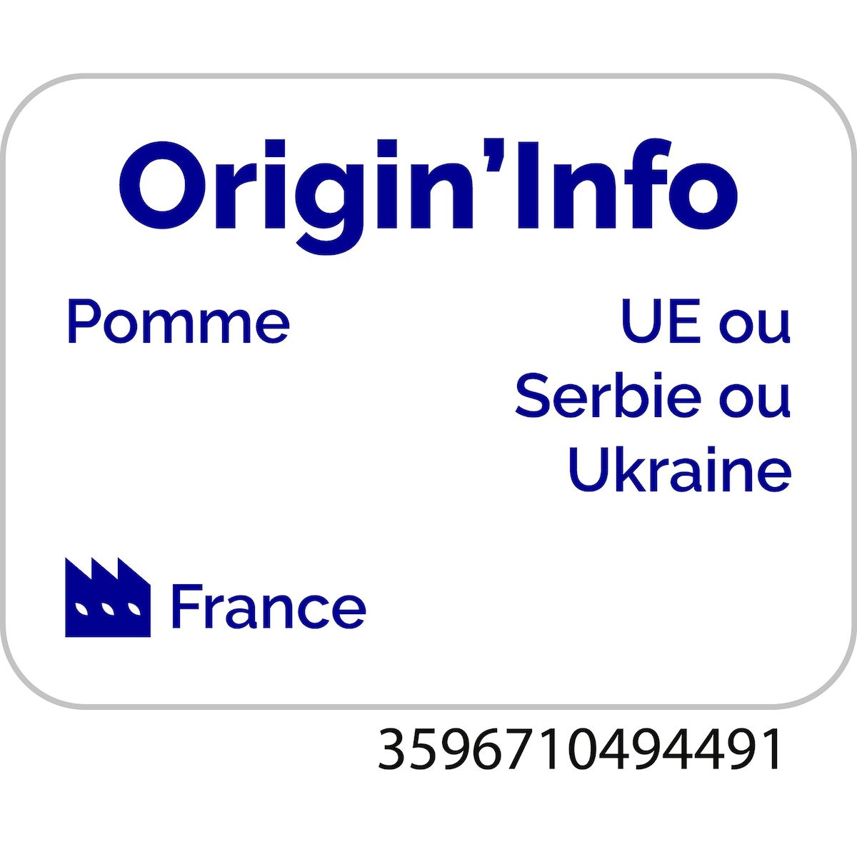 AUCHAN Jus de pomme à base de concentré sans sucres ajoutés 1l