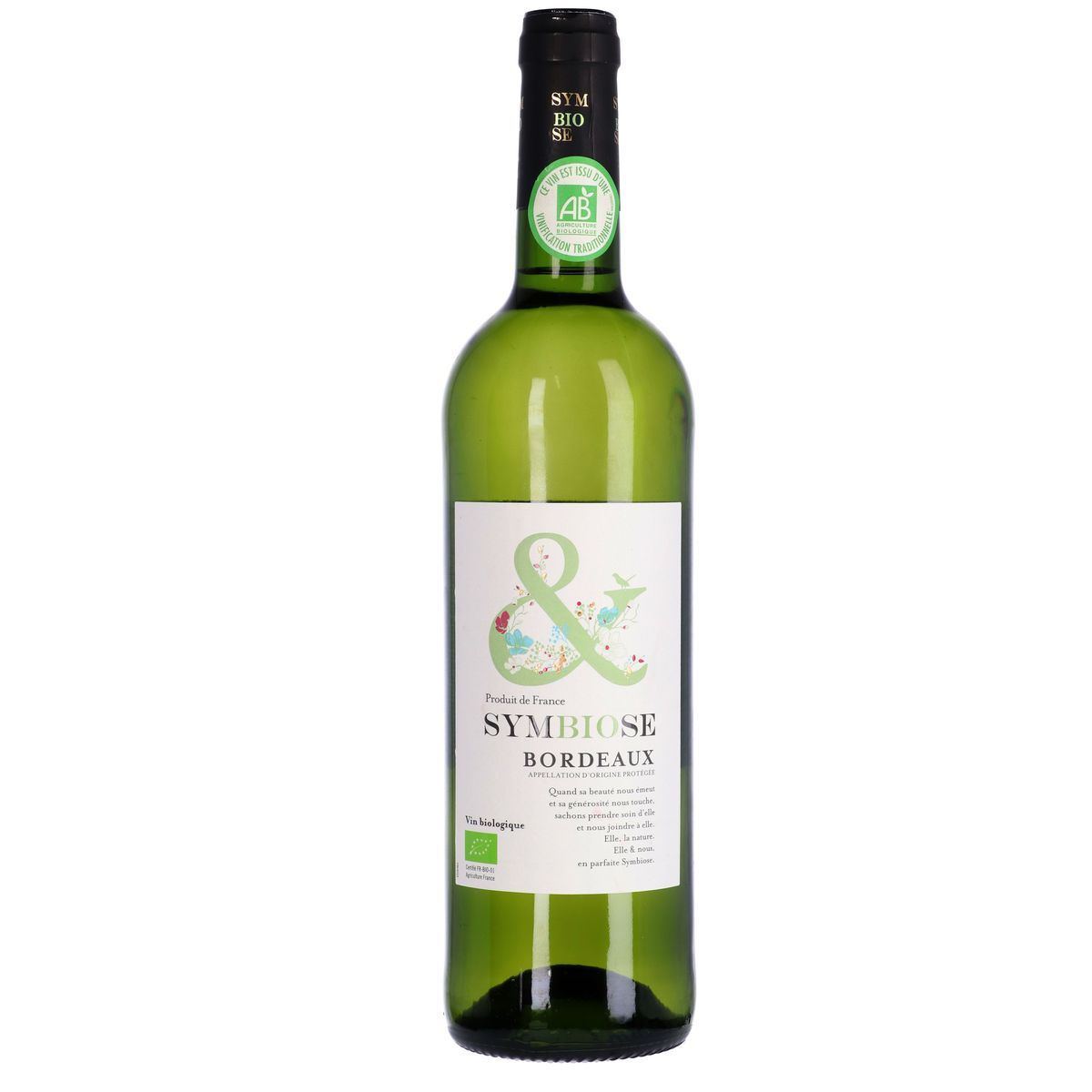 AOP Bordeaux bio Symbiose blanc 75cl