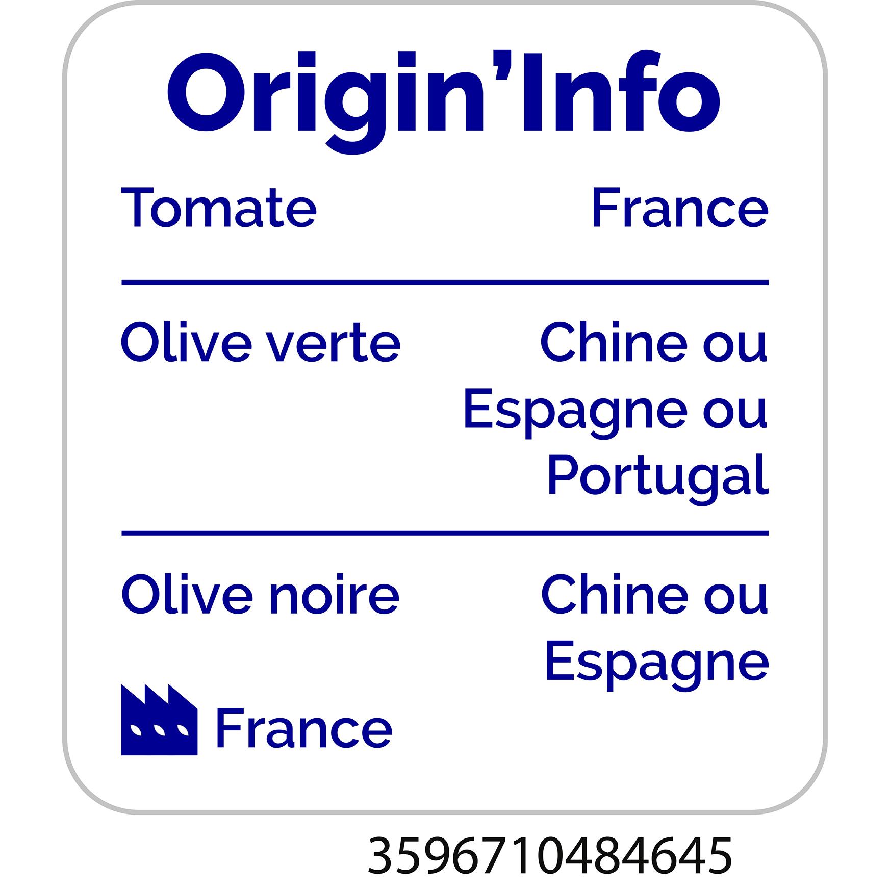 Voir la diapositive 4 : AUCHAN Sauce tomate aux olives en bocal 420g