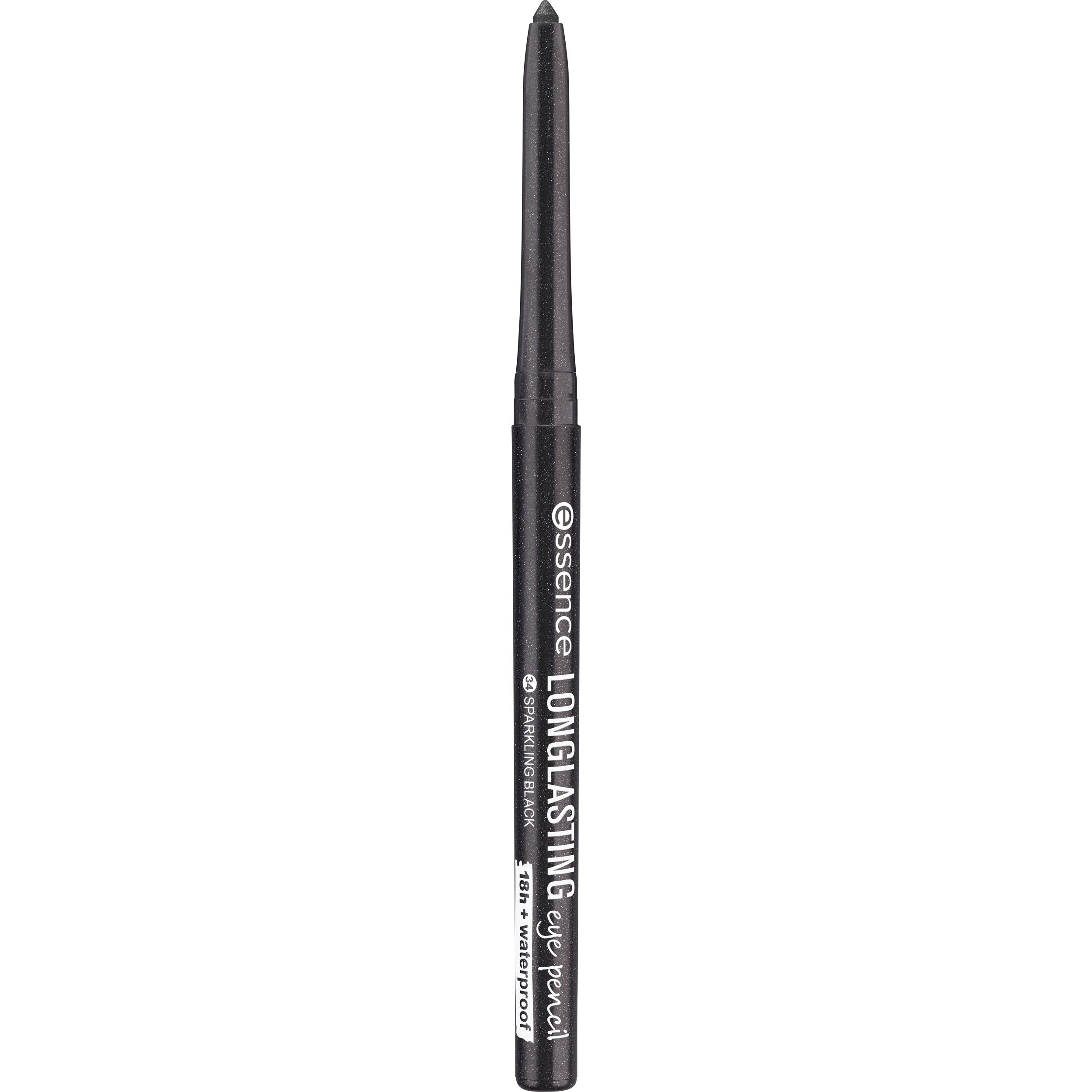 Voir la diapositive 3 : ESSENCE Long Lasting Eye pencil crayon yeux 34 sparkling black 0.28g