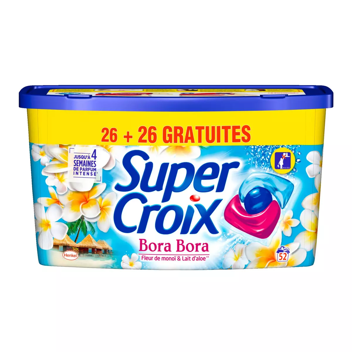 SUPER CROIX Capsules de lessive Bora-Bora 26 capsules +26 offertes
