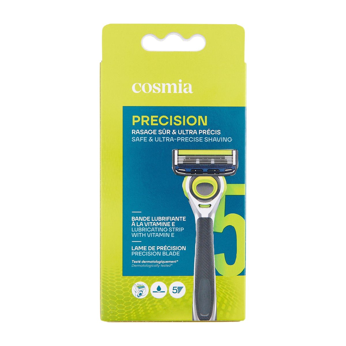 COSMIA MEN Rasoir 5 lames Flex+ 1 rasoir