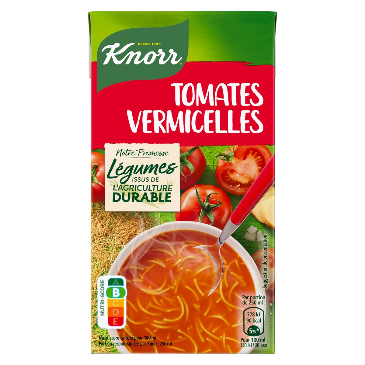 KNORR Soupe de tomates et de vermicelles 50cl