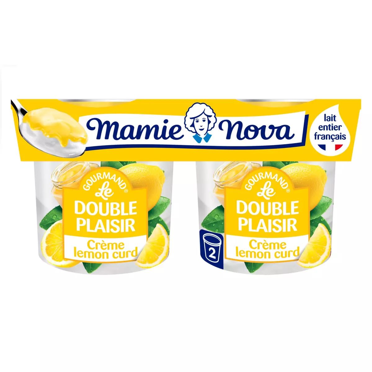 MAMIE NOVA Double plaisir crème au citron 2x140g