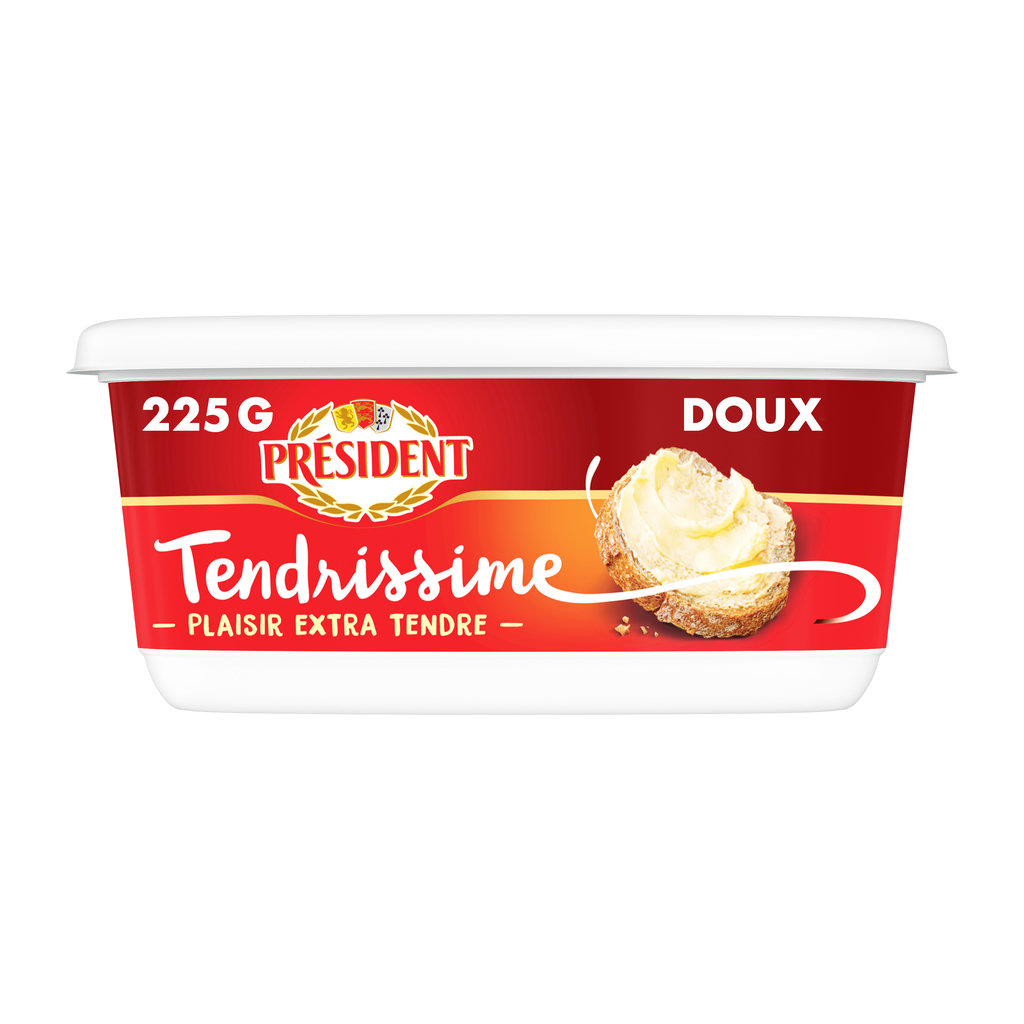 PRESIDENT Tendrissime beurre doux 70%MG 225g