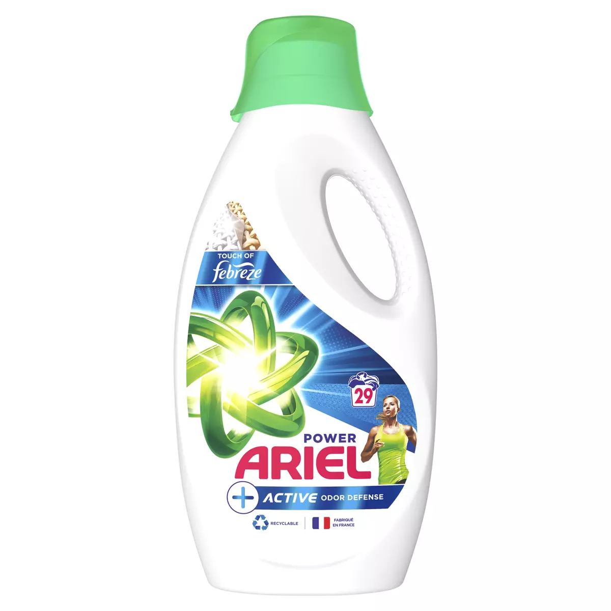 ARIEL Power Lessive liquide odor defense 29 lavages 1.45l