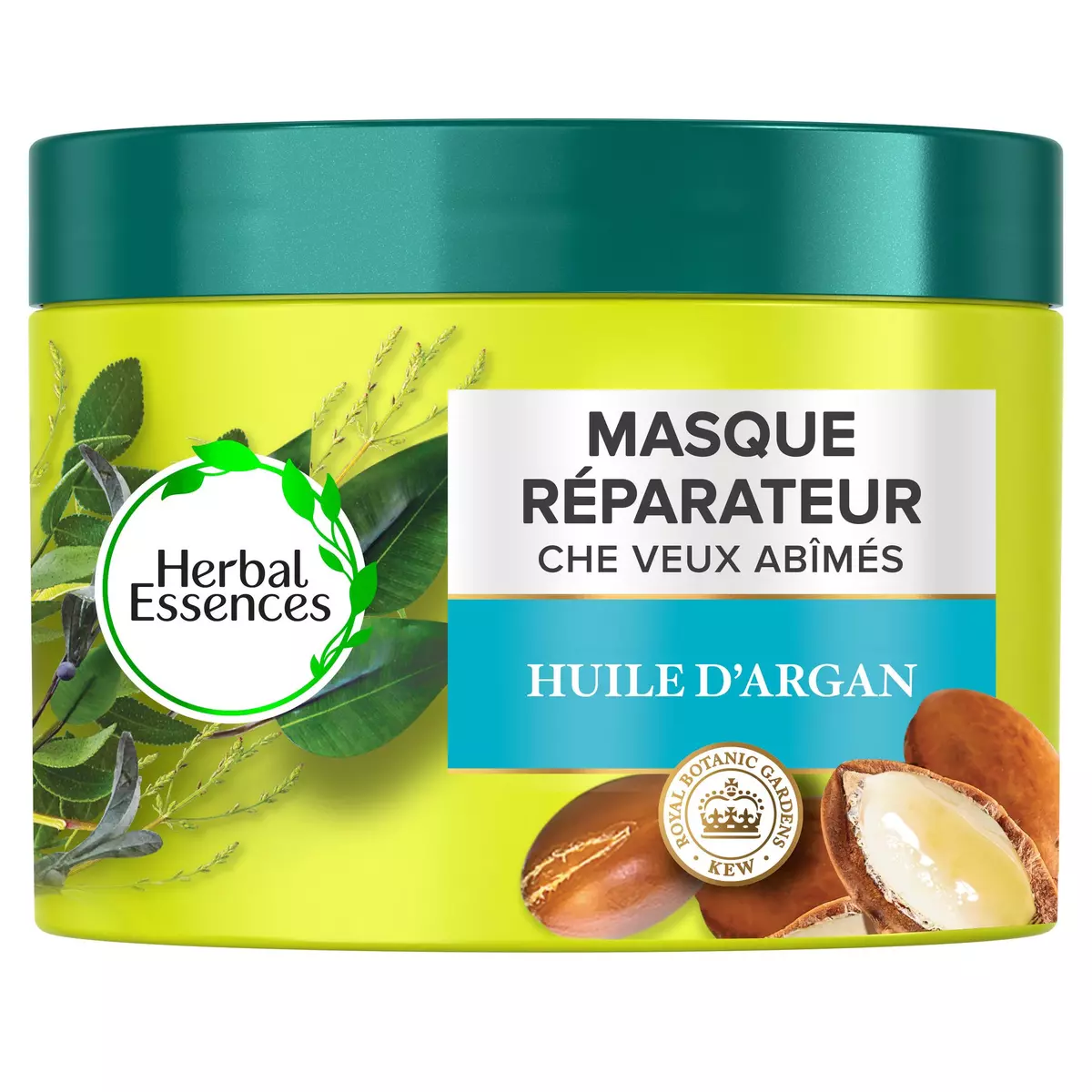 HERBAL ESSENCES Masque réparateur à l'huile d'argan pour cheveux abîmés 450ml