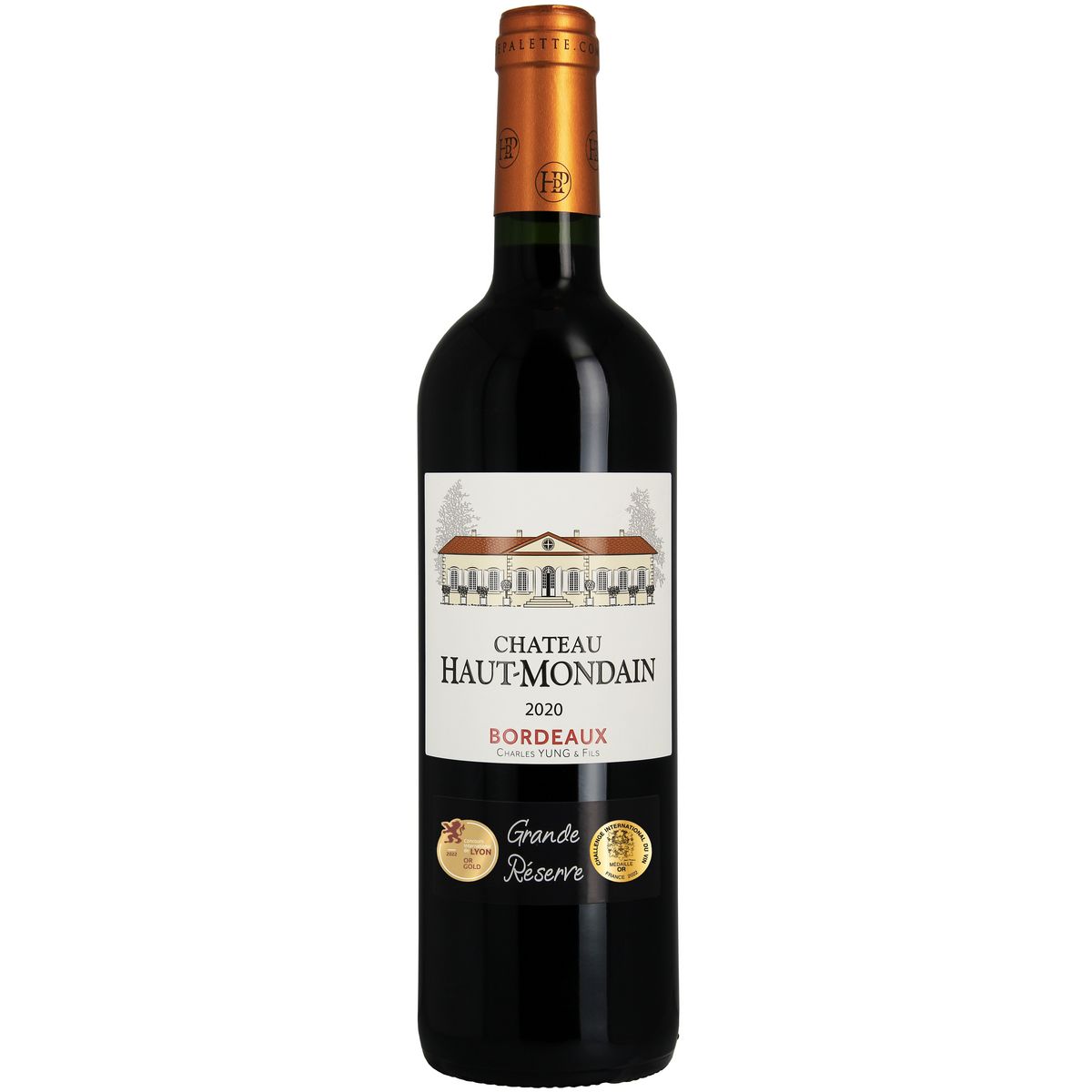 Vin rouge AOP Bordeaux Château Haut-Mondain grande réserve 75cl