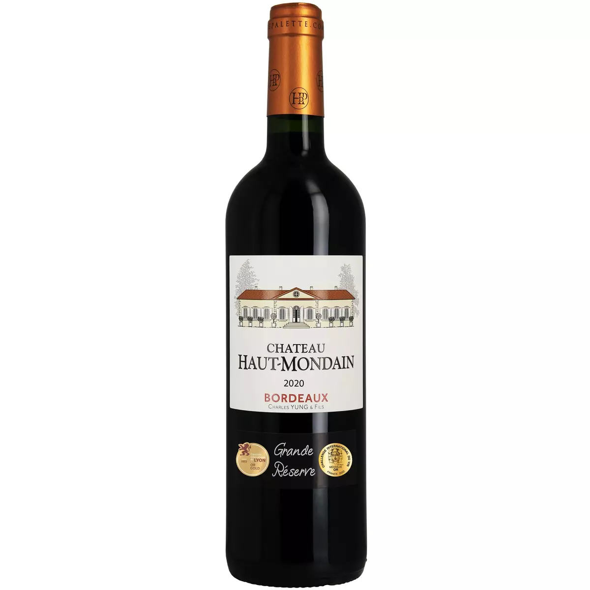 Vin rouge AOP Bordeaux Château Haut-Mondain grande réserve 75cl