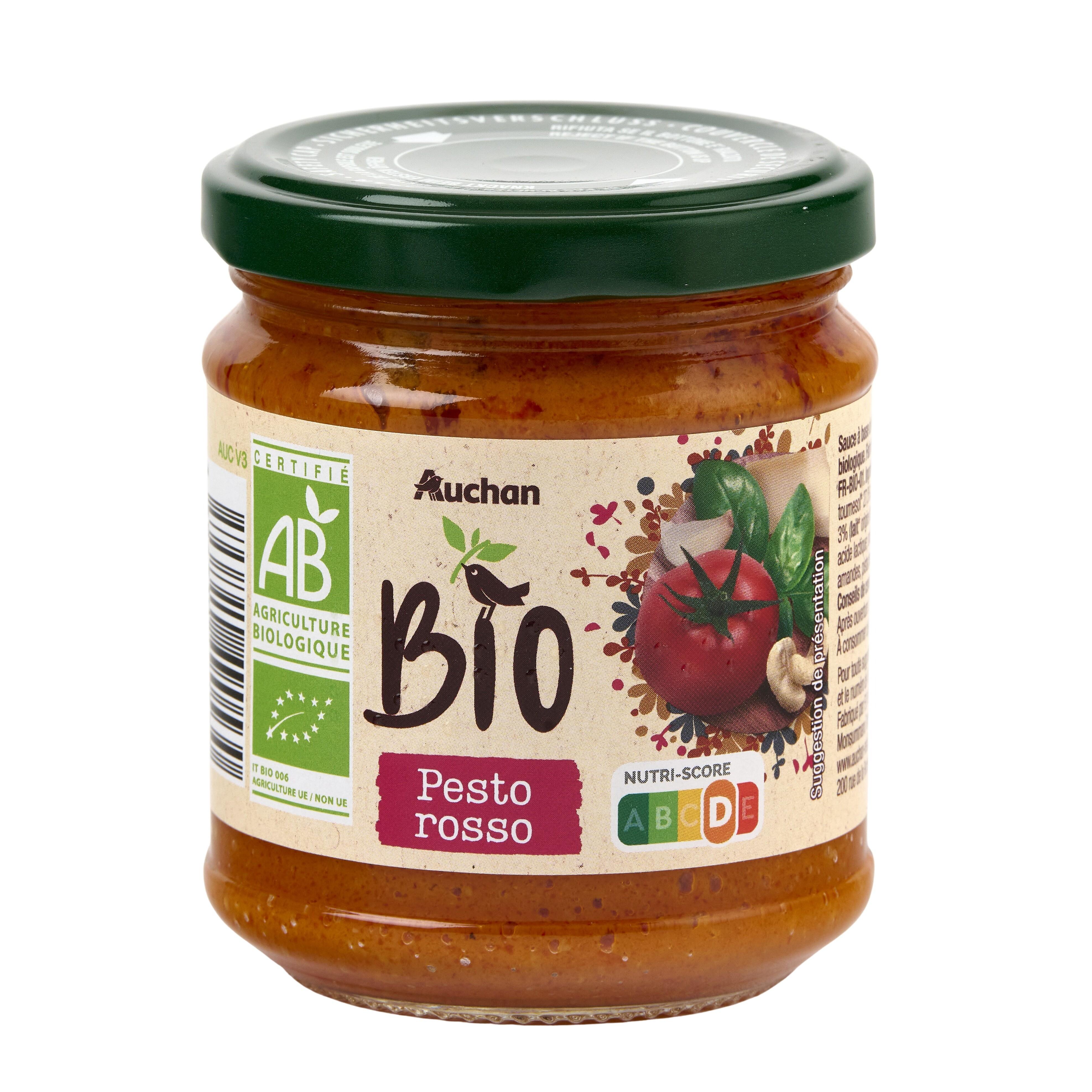 Voir la diapositive 2 : AUCHAN BIO Pesto rosso 190g