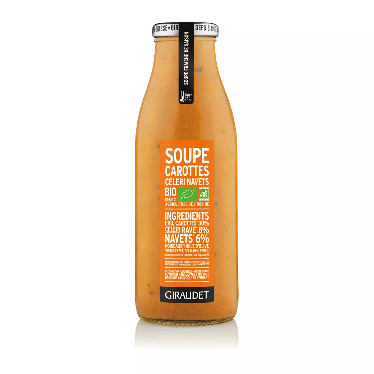 GIRAUDET Soupe de carottes céleri et navets bio 50cl