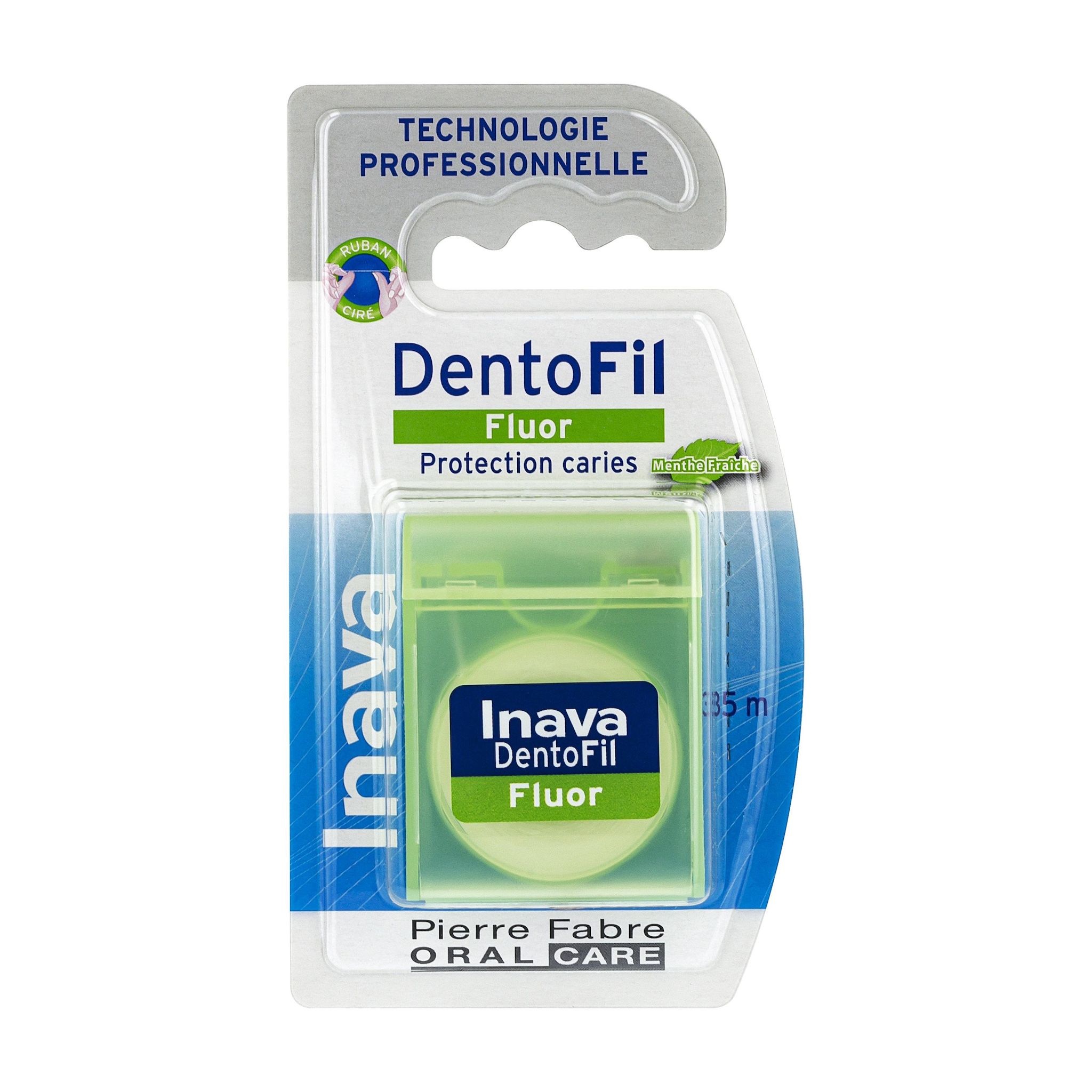 INAVA Fil dentaire fluor menthe fraiche 35m