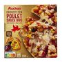 Voir la diapositive 2 : AUCHAN Croust'izza poulet origine France sauce BBQ 4 parts 550g