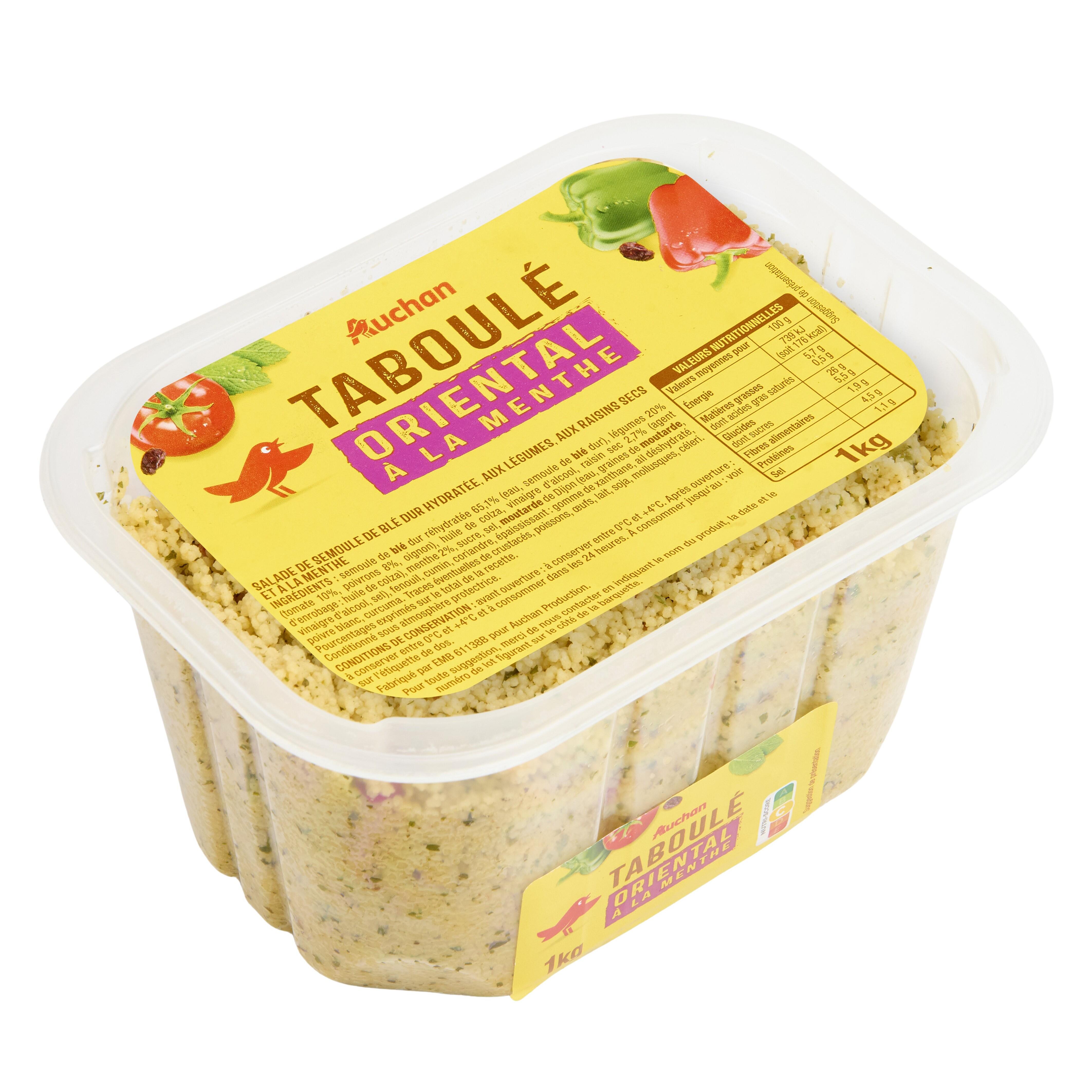 Voir la diapositive 2 : AUCHAN Taboulé oriental 1kg