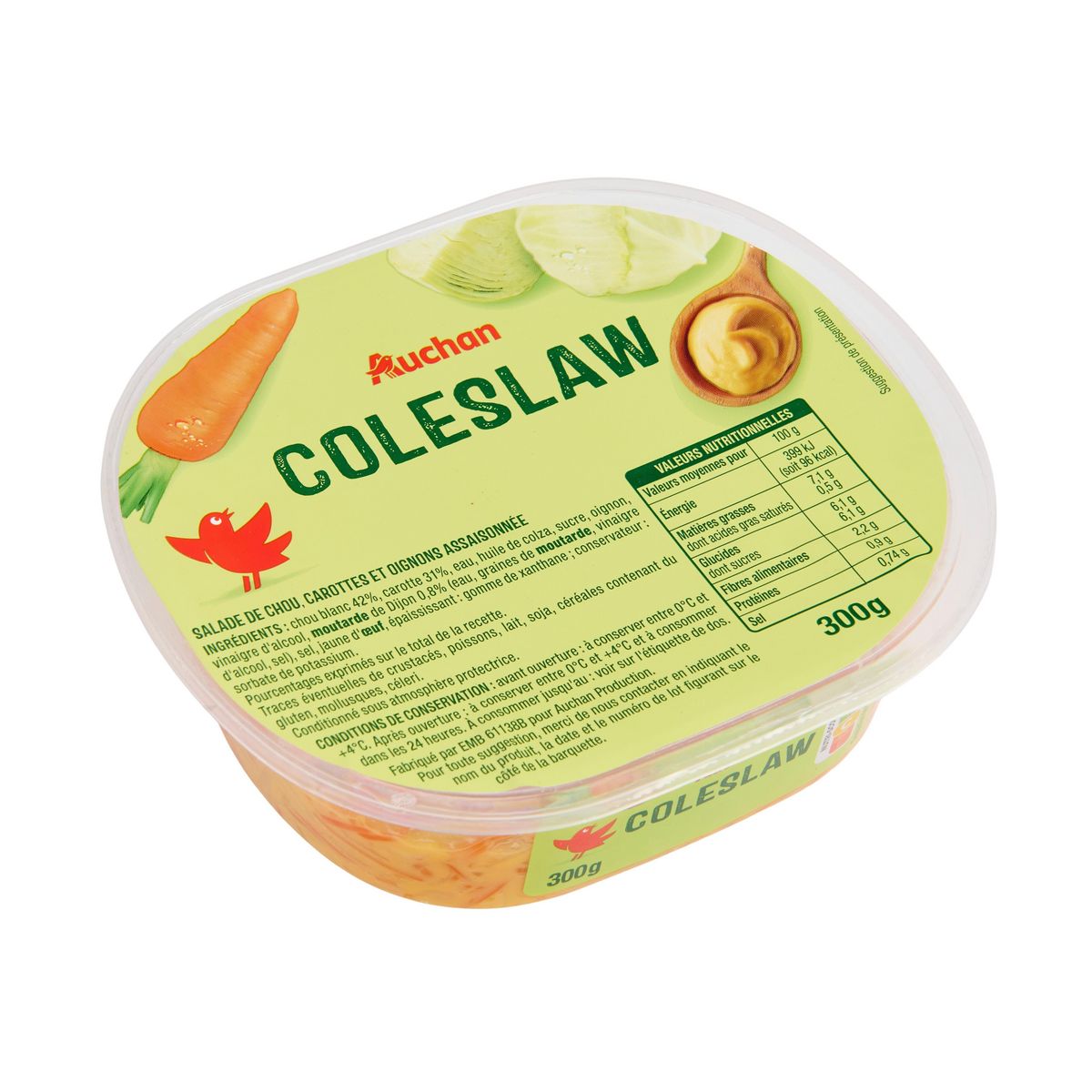 AUCHAN Coleslaw 300g