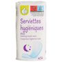 Voir la diapositive 2 : POUCE Serviettes hygiéniques nuit sans ailettes maxi 14 serviettes