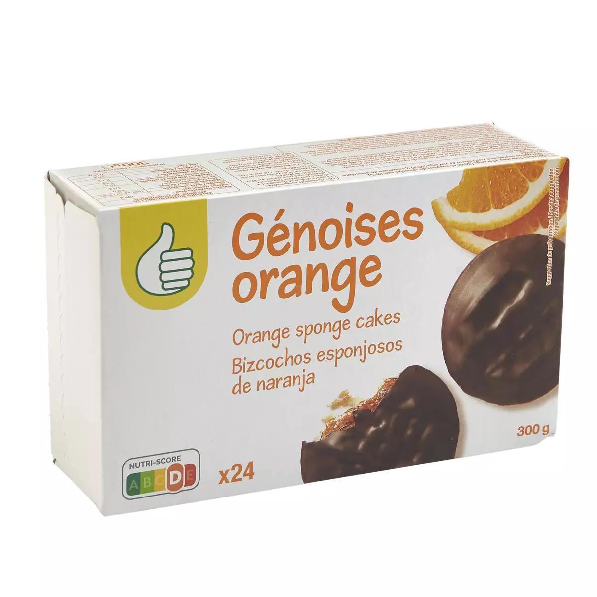 POUCE Biscuits génoises orange 24 biscuits 300g