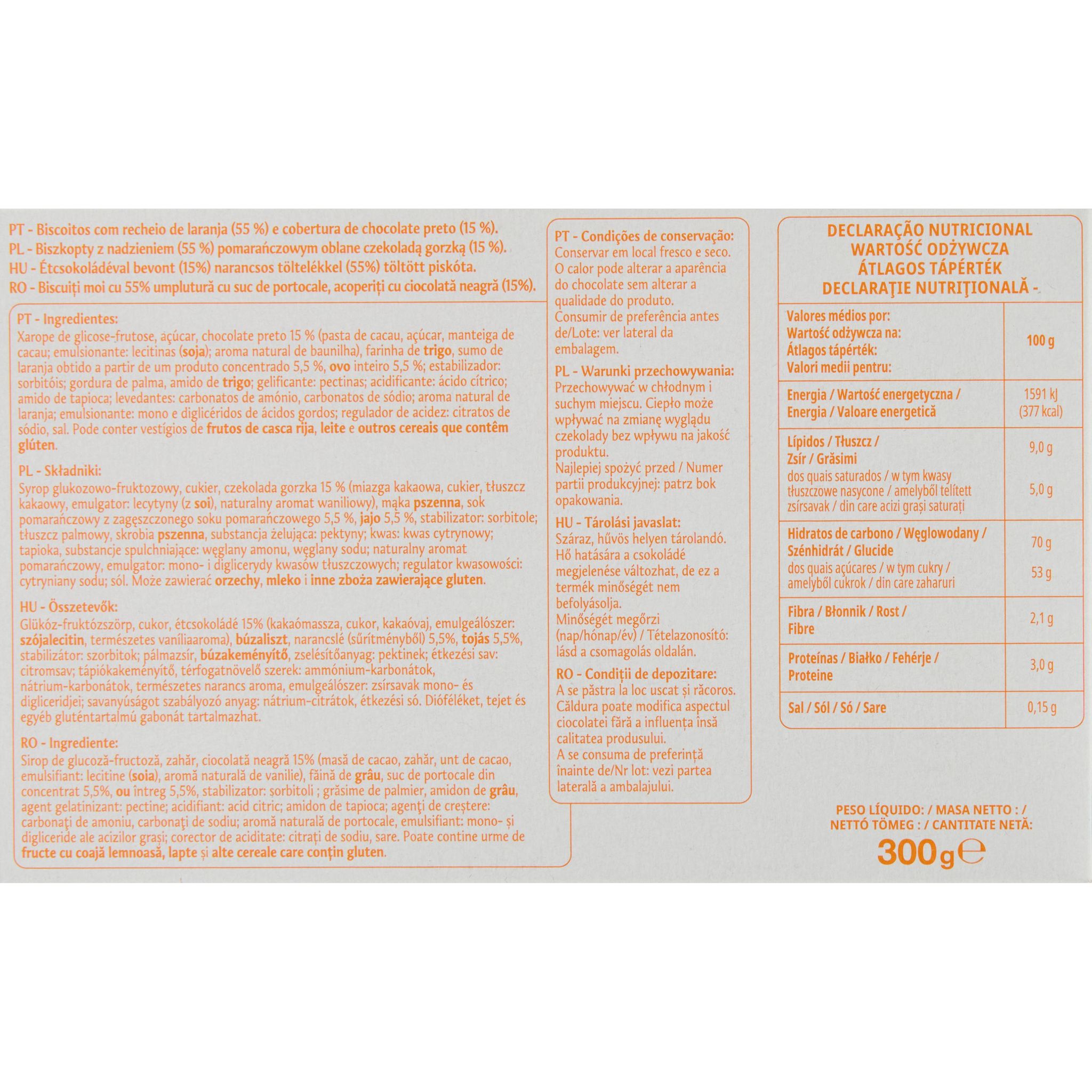 Voir la diapositive 3 : POUCE Biscuits génoises orange 24 biscuits 300g