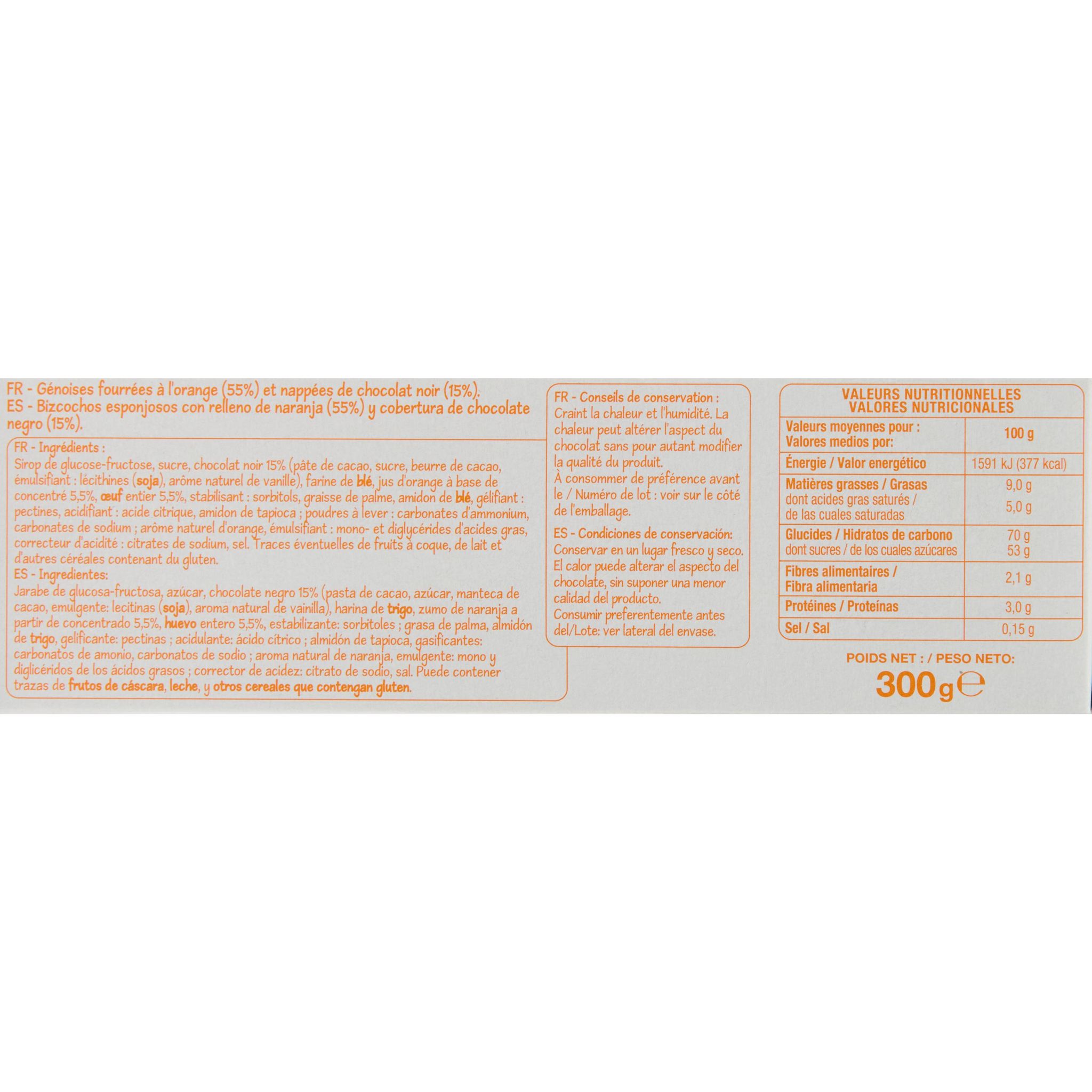 Voir la diapositive 5 : POUCE Biscuits génoises orange 24 biscuits 300g