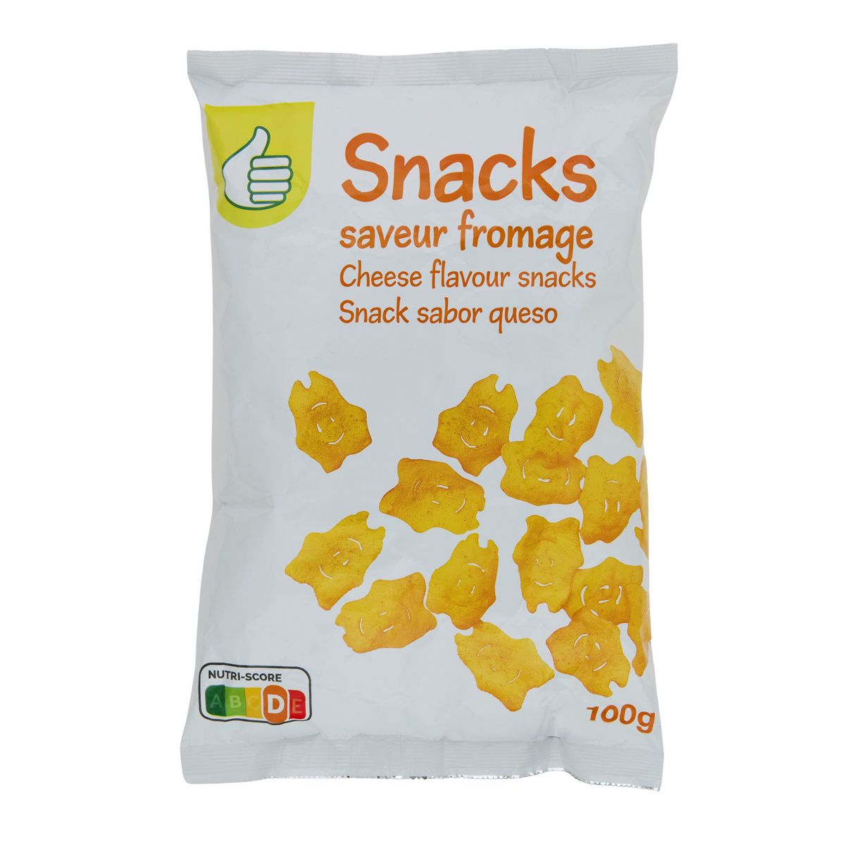 POUCE Snacks Biscuits apéritifs soufflés saveur fromage 100g