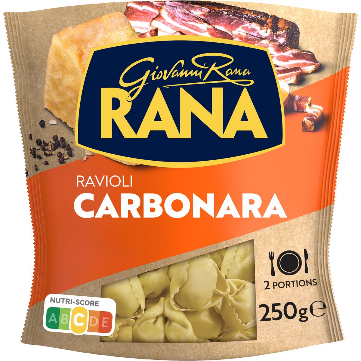 RANA Ravioli carbonara 2 parts 250g