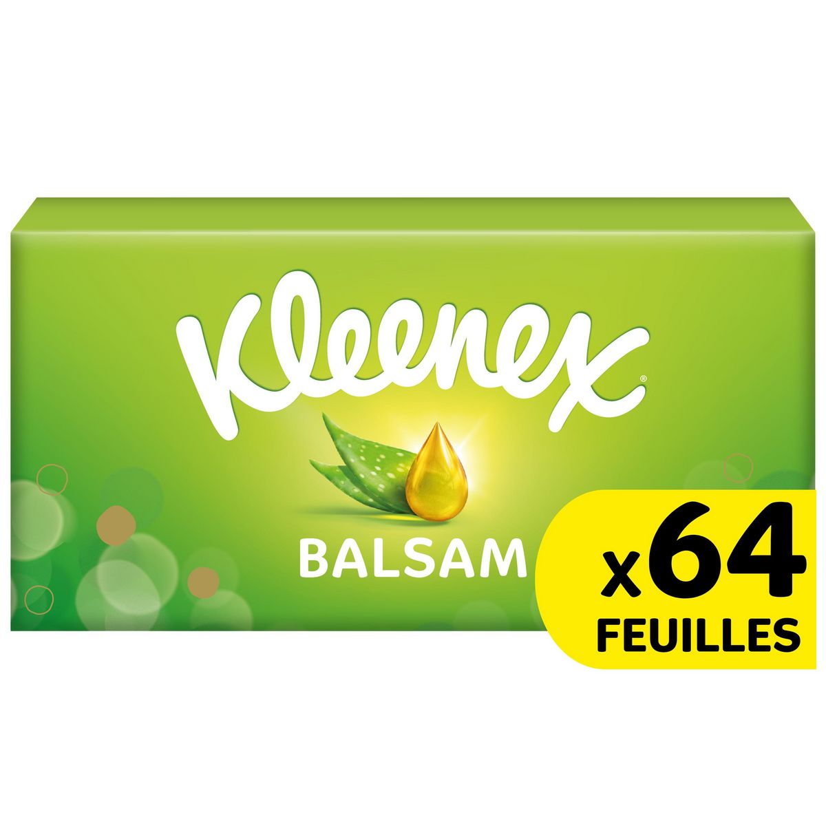 KLEENEX Boîte de mouchoirs balsam 3 épaisseurs 64 mouchoirs