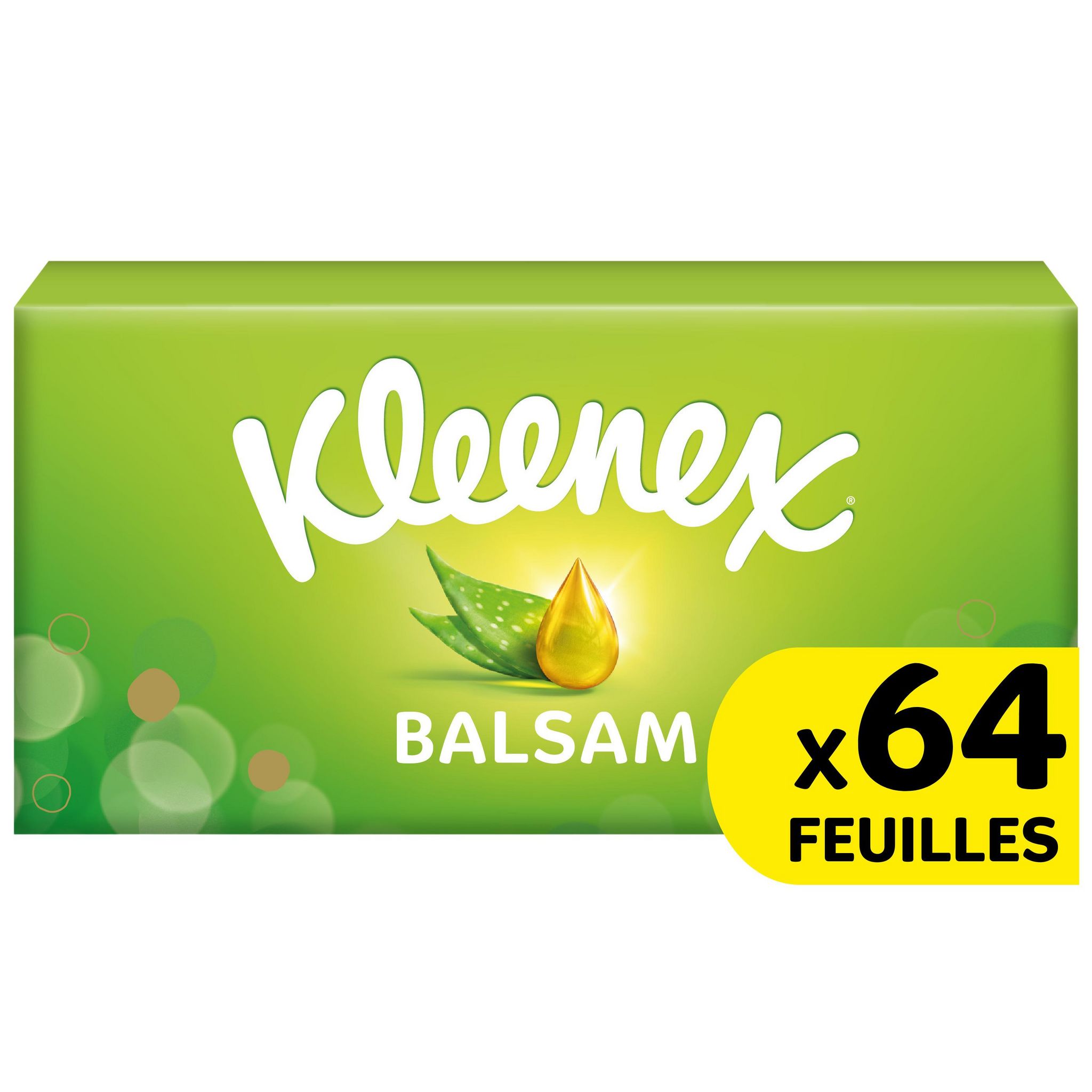 Voir la diapositive 2 : KLEENEX Boîte de mouchoirs balsam 3 épaisseurs 64 mouchoirs